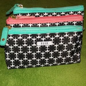 Elle Costmetic bags, Set of 3